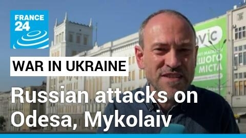 Ukraine sees third night of Russian attacks on Black Sea port cities